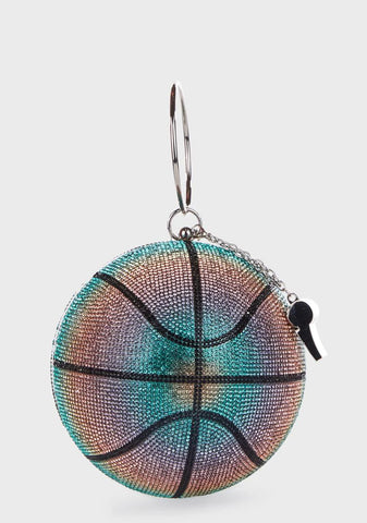 Slam Dunk Rhinestone Basketball Bag