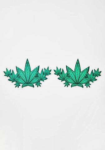 Green Leaf Demi Pasties