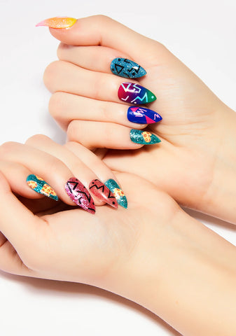 x OG Nails LA 80's Press On Nail Set