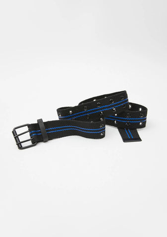 Royal Ride Fast Striped Canvas Belt