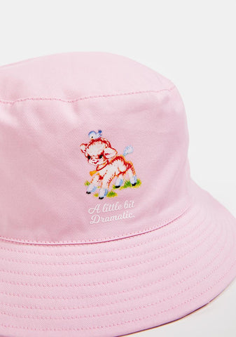 Pink Dramatic Bucket Hat