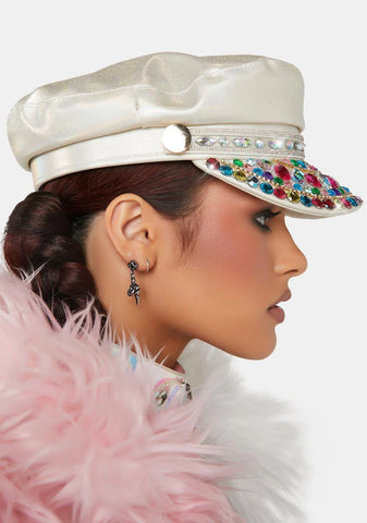 Mind Bender Rhinestone Biker Hat