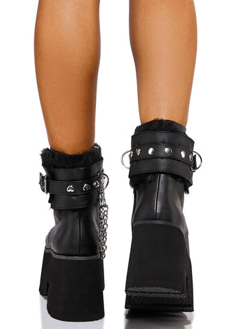 Ashes-57 Platform Ankle Boots