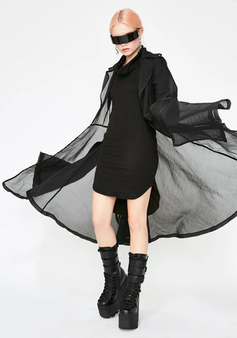 Midnight Fury Turtleneck Dress