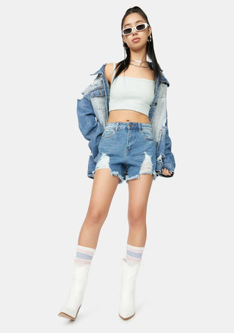 Put On A Show Denim Shorts
