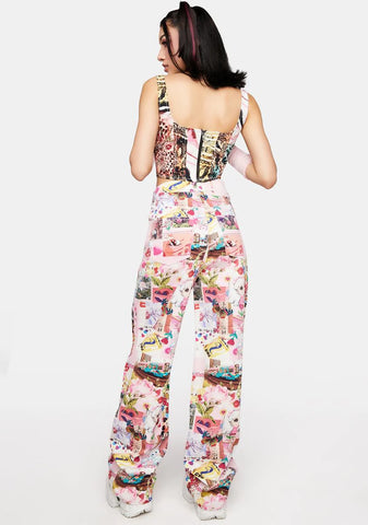 Kawaii Collage Jeans