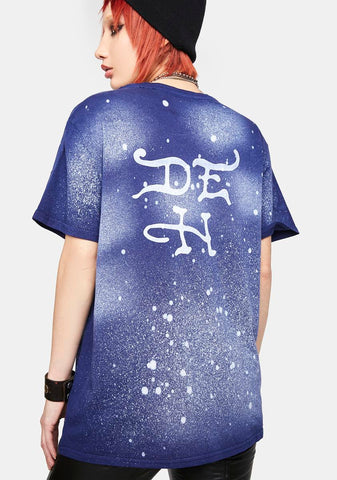 Navy Bleach Graphic Tee