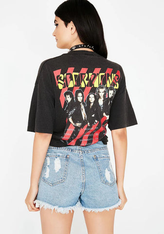 On The Fringe Denim Shorts