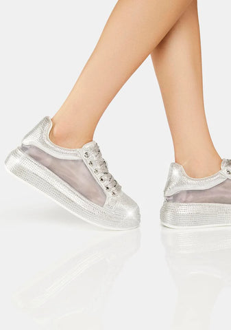 Azure-2 Rhinestone Sneakers
