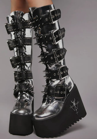 Chrome Appetite For Destruction Platform Boots