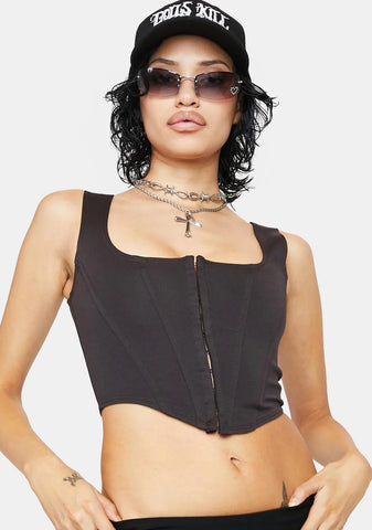 Total Judgement Corset Crop Top