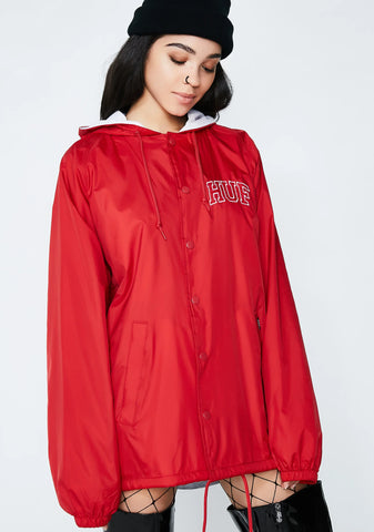 Arch Block Hooded Coach Jacket