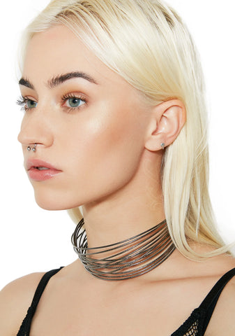 Wired Up Layered Choker