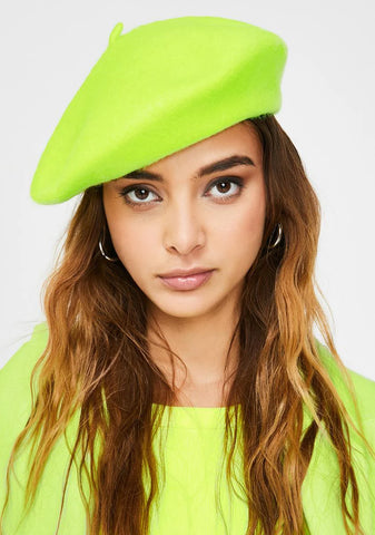 Lemon Fetch My Things Neon Beret