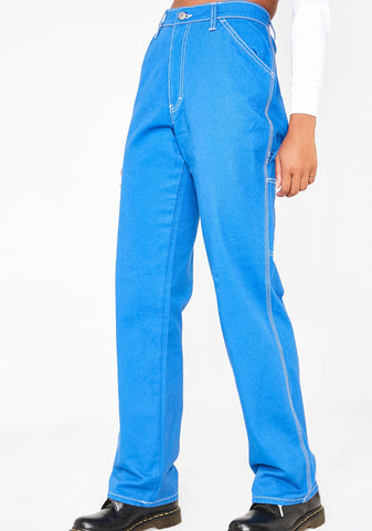 High Rise Relaxed Fit Carpenter Pants
