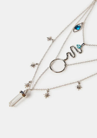 In Alignment Layered Necklace