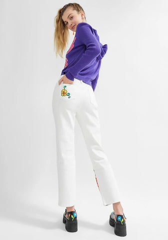 Blooming World Twill Floral Pants