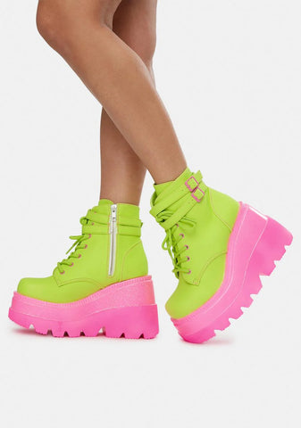 Watermelon Technopagan Boots