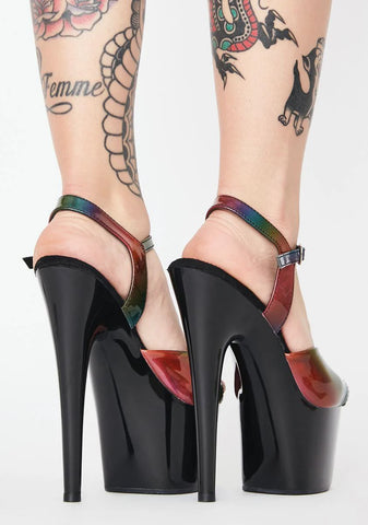 Rainbow Adore-709RBDT Platform Heels