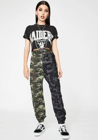 Two Tone Camo Cargo Pants