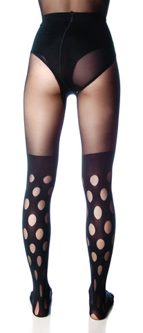 X Pretty Polly Reverse Spot Tights