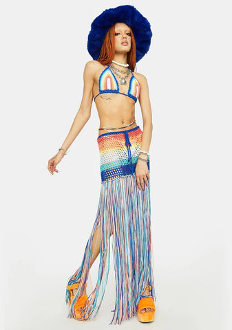 Beach Day Crochet Skirt Set
