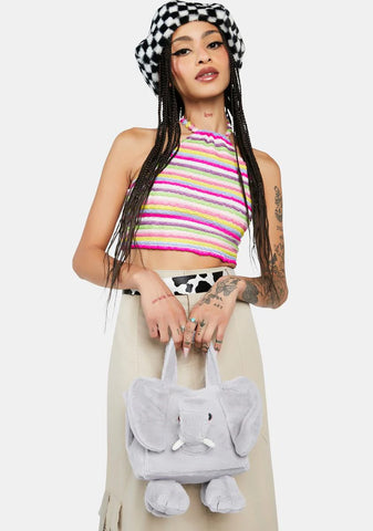 Gray Elephant Handbag