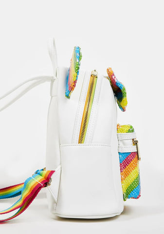 Minnie Mouse Sequin Rainbow Backpack