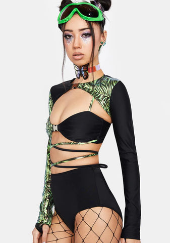 Safari Slime Buckle Bra Top