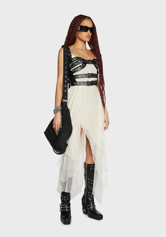 Divided Attention Harness Top - Vegan Leather