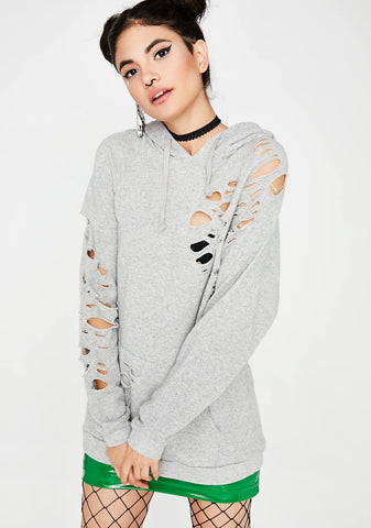 Rough Daze Distressed Hoodie