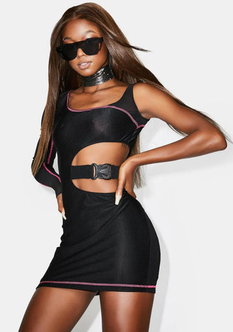 On The Floor Mesh Dress