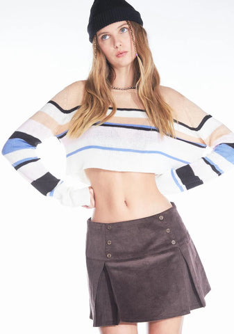 Simple Plans Corduroy Mini Skirt