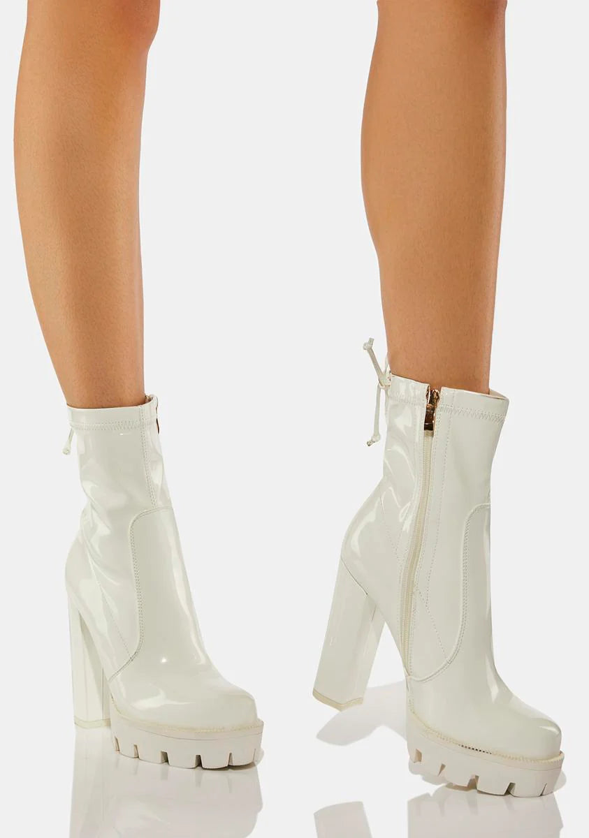 Rainy Platform Ankle Boots