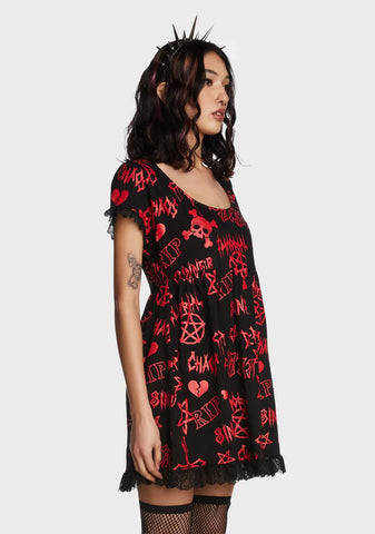 Coveted Haunting Babydoll Dress