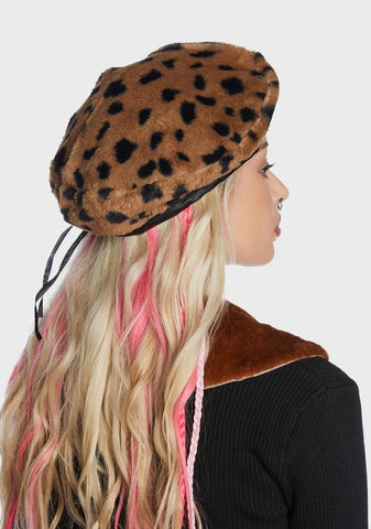 Wild Thoughts Faux Fur Beret