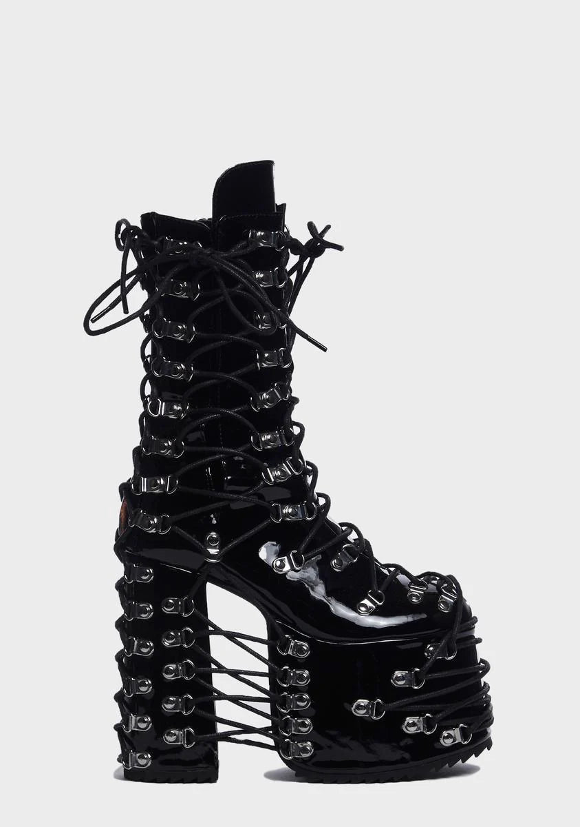 Trapped In Despair Platform Boots