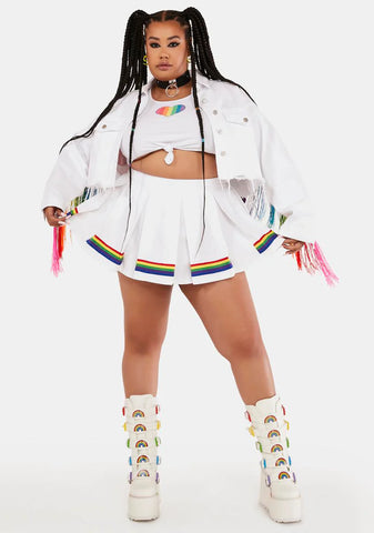 Plus Angel Strutting By Life Pleated Skirt