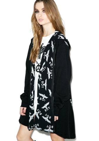 Allover Eagle Cape Coat