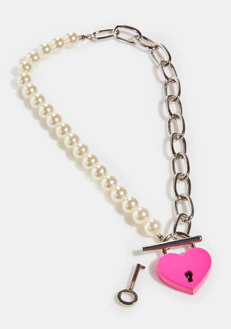 The Sweetest Thing Lock Necklace