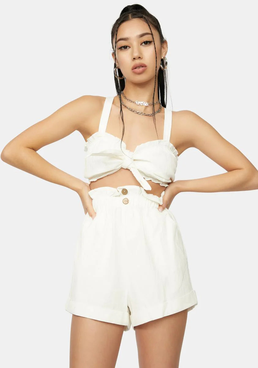 Sweet Serenade Ruffle Shorts Set