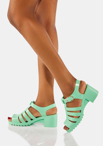 Mint Narrangaset Sandals