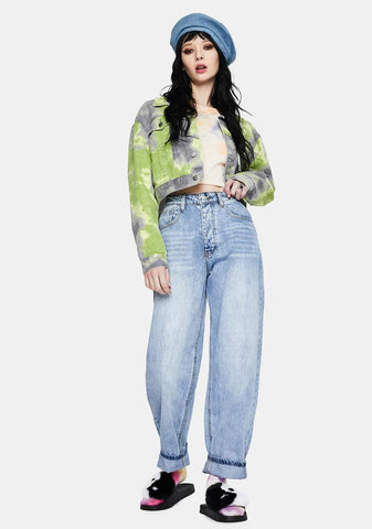 Light Wash Baggy Boyfriend Jeans