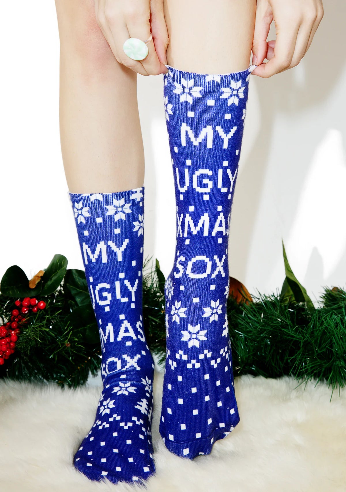 Ugly Xmas Sox Crew Socks