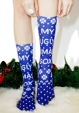 Ugly Xmas Sox Crew Socks