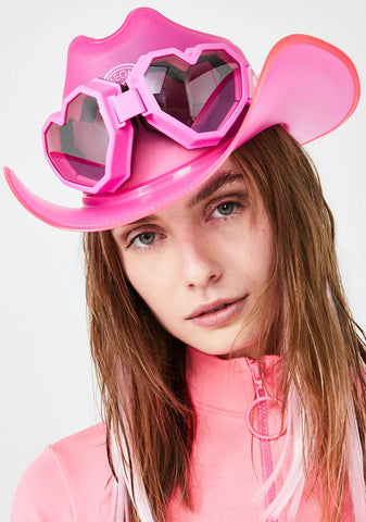 Pink Heart Goggles