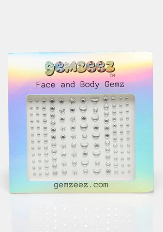 Holographic Moon And Stars Face And Body Gemz