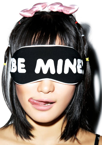 Be Mine Eye Mask - White