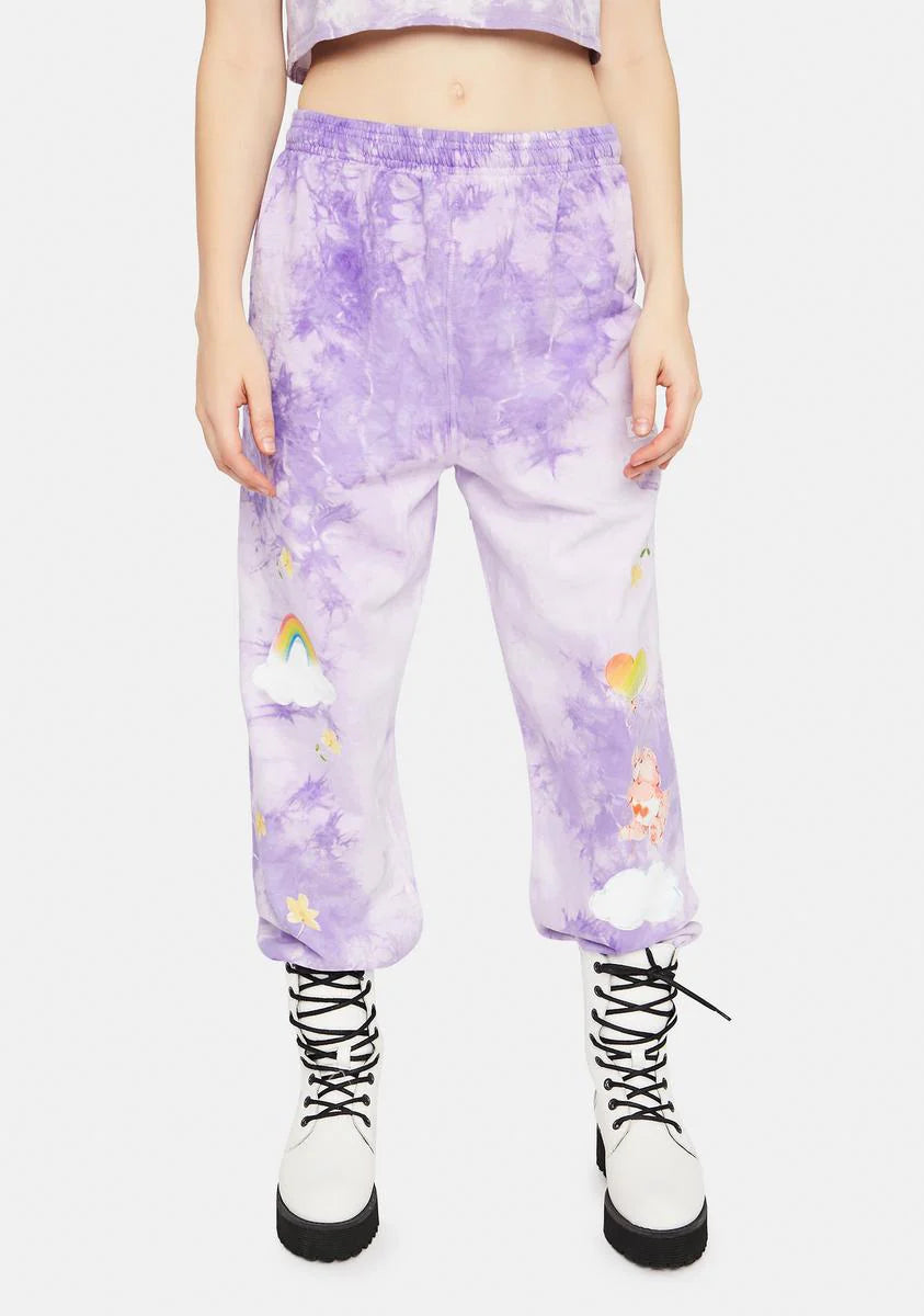 Think Happy Tie Dye Sweats