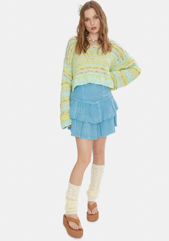 Rain Song Ruffles In The Sand Skirt